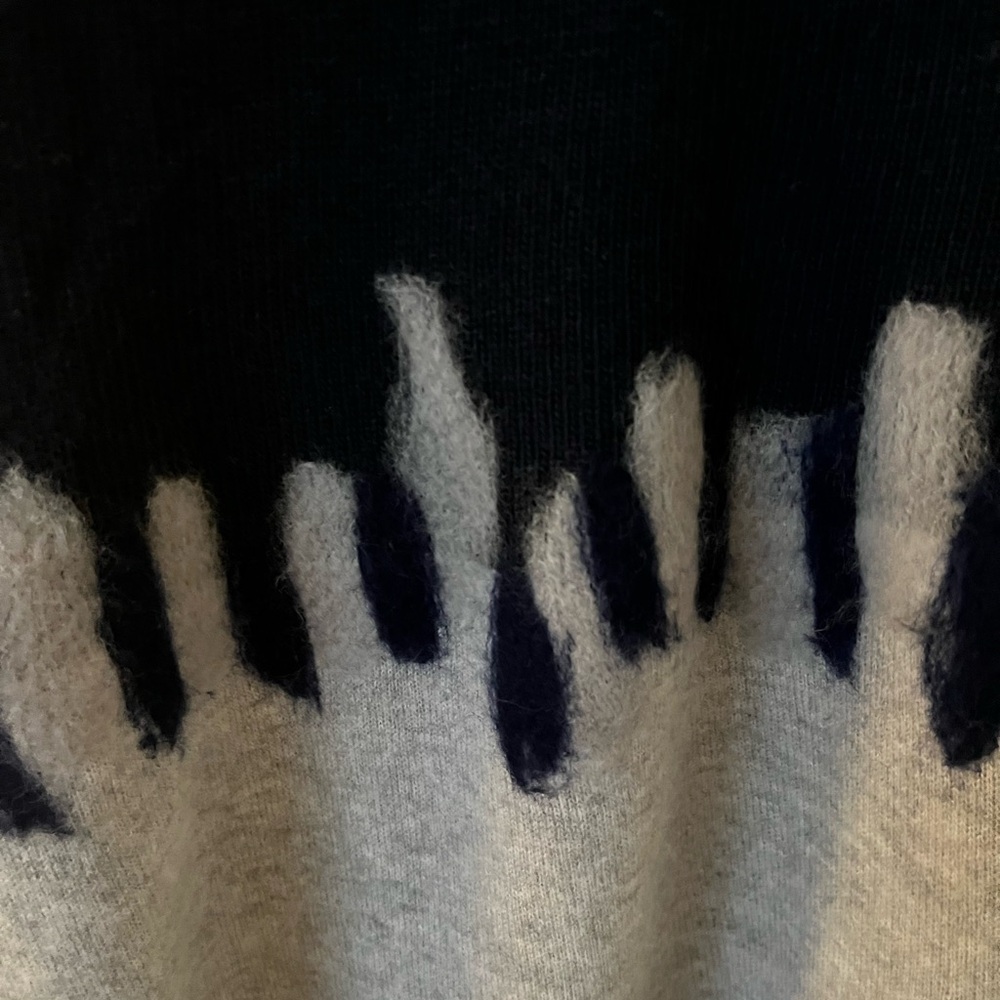 Ottod’Ame navy and grey sweater wool blend size 8, but oversized fits like a L - Picture 3 of 6